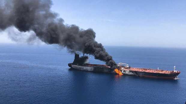 A series of attacks on oil tankers near the Persian Gulf has ratcheted up tensions between the US and Iran.
