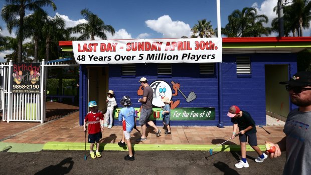 Ermington Putt Putt closed to make way for new apartments.