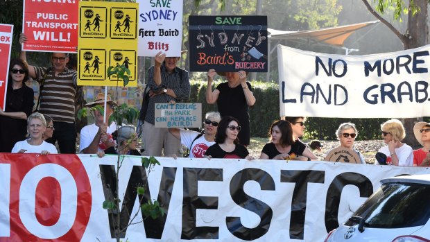 WestConnex has encountered strong opposition from residents in Sydney's inner west.