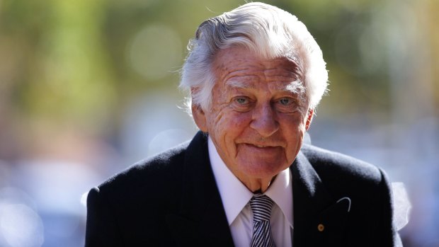 Former Labor prime minister Bob Hawke. 