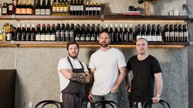 Chef Josh Lundy, left, and owner Gus Armstrong will head back to Eightysix while Ross McQuinn takes over the reins.