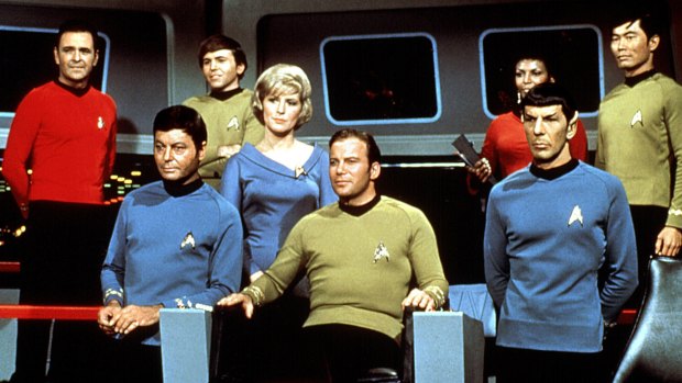 The cast of the 1966 Star Trek "original series".
