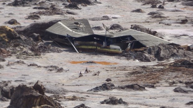 Samarco's Fundao tailings dam failed on November 5, 2015, burying farmhouses and entire villages.