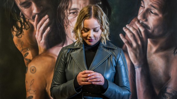 Australian actor Abbie Cornish, ambassador of the <i>Heath Ledger: A Life In Pictures </i> exhibition at the National Film and Sound Archive of Australia. 
