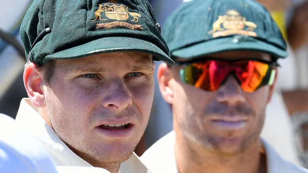 In the eye of the storm: Australian cricket's former leaders, Steve Smith and David Warner.