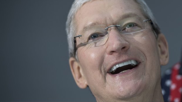 Happy days: Tim Cook made $190 million last year.