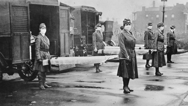 The 1918 Spanish flu pandemic broke out in spring in the northern hemisphere  and circled the globe for the next three years.
