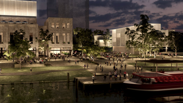 Plans hope to transform the neglected site into a waterfront precinct. 