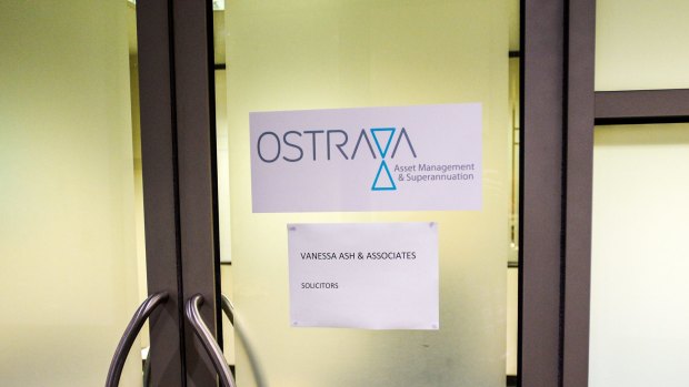 The office of the Ostrava business operated by Bradley Grimm and his wife, former Australian Securities and Investments Commission senior laywer Vanessa Ash. 