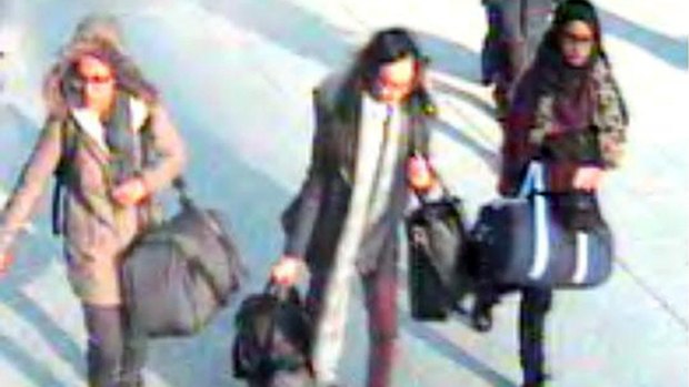 In 2015, Amira Abase,  Kadiza Sultana and Shamima Begum (right) flew out of Gatwick airport together to join Islamic State.