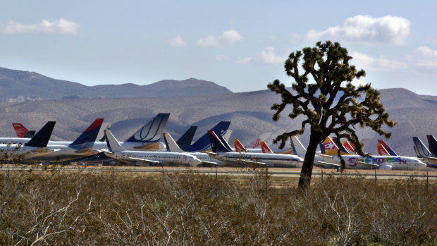 Planes are often located in dry desert climate to reduce corrosion and keep aircraft in good condition until they return to service, are sold or stripped for parts.