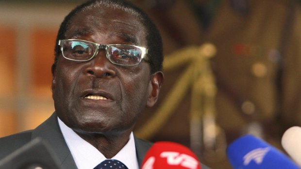 The regime of former President  Robert Mugabe is blamed for its ongoing economic crisis. .