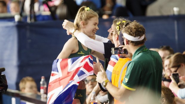 Eleanor Patterson wins high jump gold at the Glasgow Commonwealth Games in 2014.