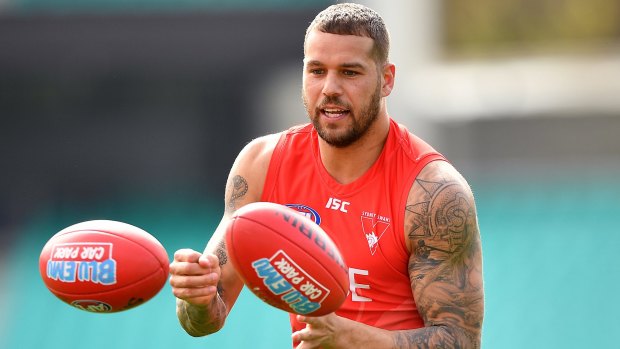 Forward thinking: Lance Franklin's fitness will determine how much time he spends up the field, says John Longmire.