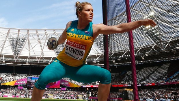 Australia's Dani Stevens is set to shine in the discus.