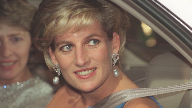 Princess Diana arrives at the Sydney Entertainment Centre in 1996 for the Victor Chang ball. 