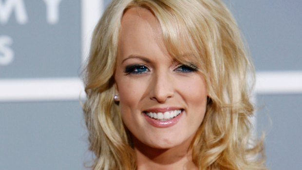 Adult film actress Stormy Daniels was paid $US130,000 in hush money by Michael Cohen.