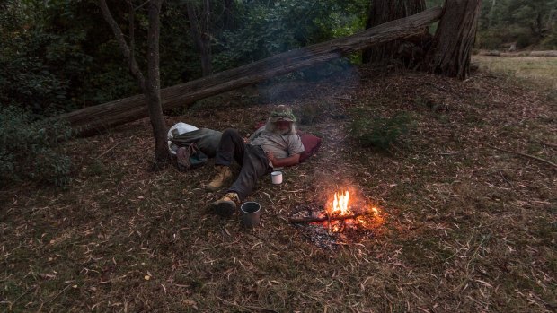 Camping is not always as romantic as the bush balladeers will tell you.