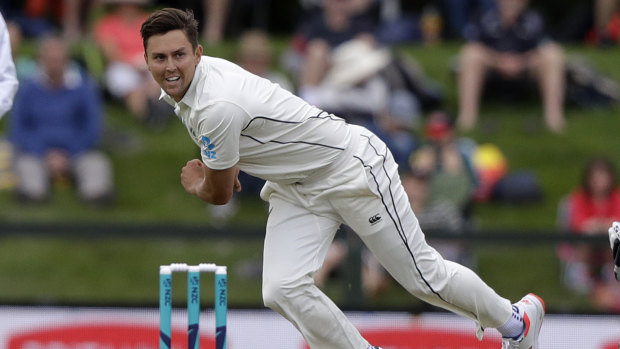 Trent Boult had a stunning spell for NZ on day two of their Test against Sri Lanka.