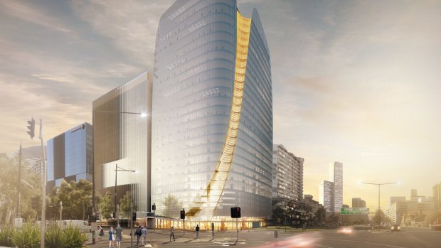  Walker Corporation's Tower 5, designed by Woods Bagot for Collins Square in Melbourne.
