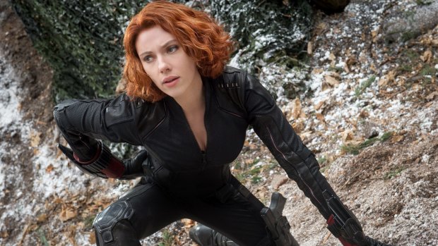 Scarlett Johansson as Black Widow/Natasha Romanoff in Marvel's Avengers: Age Of Ultron.