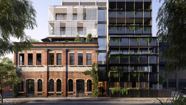 Render of Piccolo's new project at 71 – 75 Argyle Street, Fitzroy