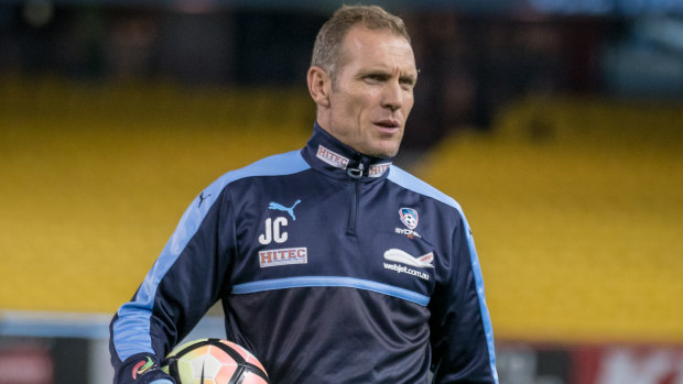 Behind the scenes: Sydney FC goalkeeping coach John Crawley.