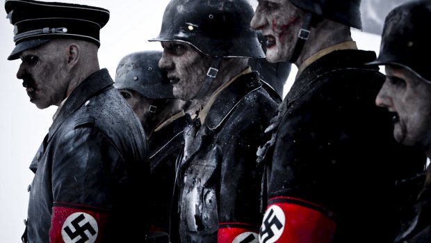 The lowest form of zombie - the Nazi zombie, in a scene from Dead Snow.