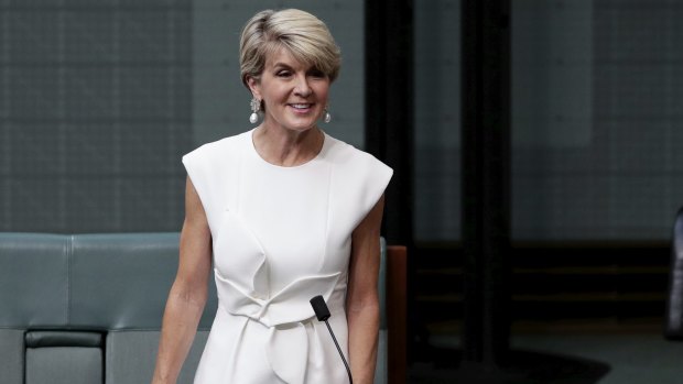 Liberal MP Julie Bishop announcing she will not recontest the next election  
