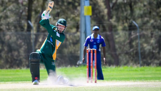 Blake Dean playing for Weston Creek-Molonglo last year.