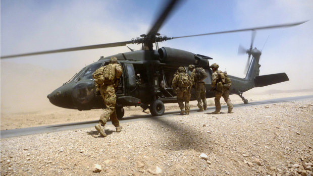 Australian special forces soldiers in Afghanistan in 2012. 