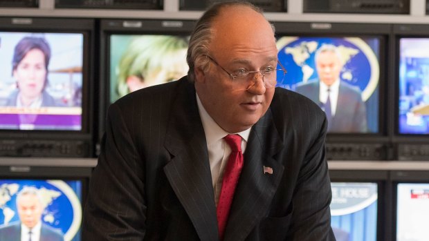 Russell Crowe as former Fox News CEO Roger Ailes in The Loudest Voice.