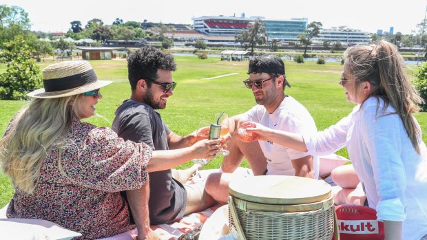 Melburnians flocked to parks to picnic once restrictions eased.