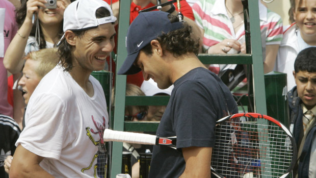 Rafael Nadal and Roger Federer have a long history playing against each other.