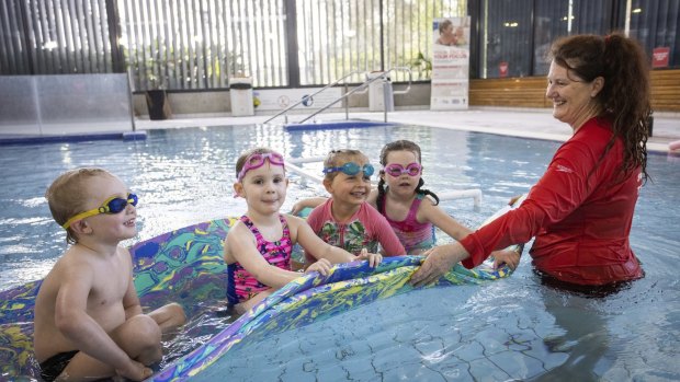 YMCA Noble Park swimming instructor Jen Walker was excited to have her students back in the water again. 