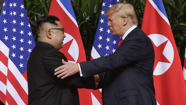 President Donald Trump with North Korea leader Kim Jong-un in 2018.