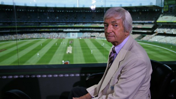 One of the commentary greats: Richie Benaud.