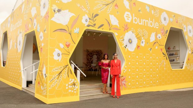 The Bumble marquee at Flemington.