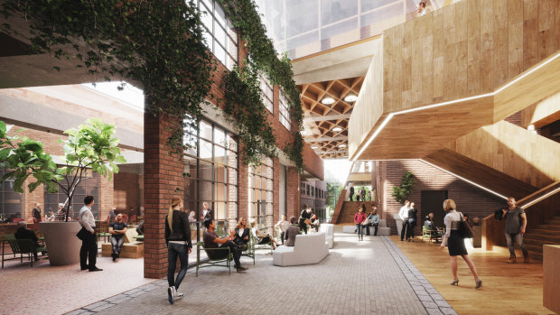 Architecture firm Woods Bagot designed the proposed 6 Star Green Star building at 168-176 Leicester Street.