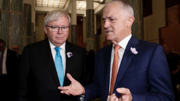 Former prime ministers Rudd and Turnbull have a common cause in their dislike of News Corp.