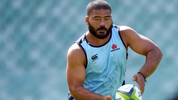 In from the cold: The Waratahs welcome back hooker Tolu Latu this week after a six-week ban for foul play.