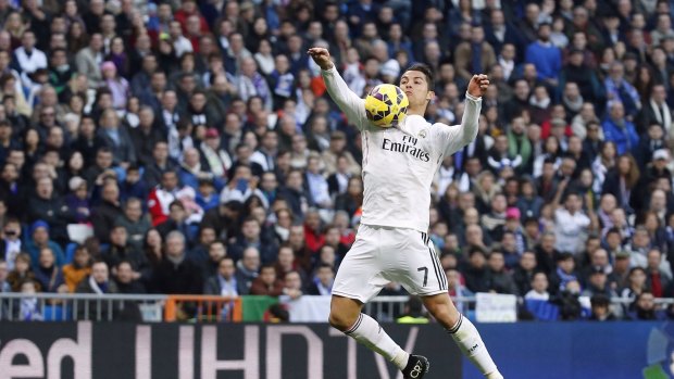 Cristiano Ronaldo in his Real Madrid pomp.