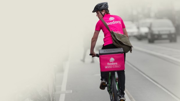Foodora is multimillion-dollar company that employs people to deliver food on bicycles.