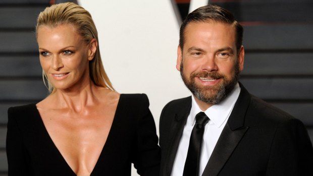Heavy hitters: Lachlan Murdoch and wife Sarah. Linda Norquay is the CFO of Murdoch's private investment vehicle Illyria.