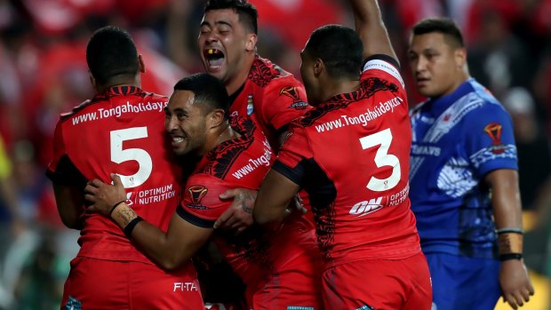 Big time: Andrew Fifita and Tonga will finally get their chance against Australia.