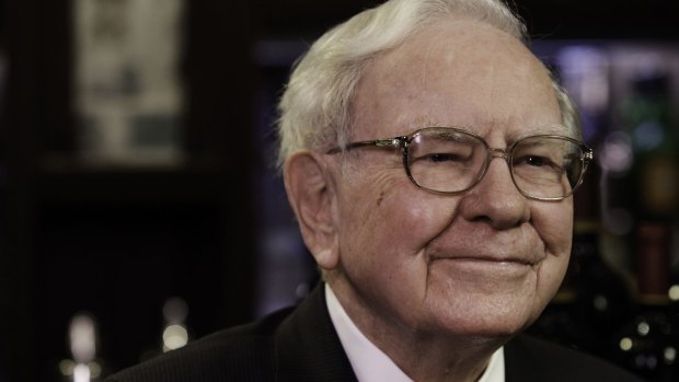 Buffett sees his own firm's shares as a good investment at a time when he's expressed concern about several other industries.