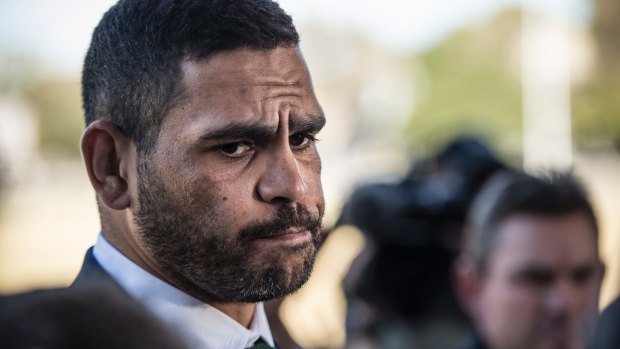 Low moment: Greg Inglis is grateful for his relationship with Todd Greenberg in wake of his drink-driving incident.
