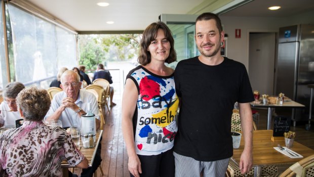 Christelle and Dany at their Middle Head Cafe in 2017.