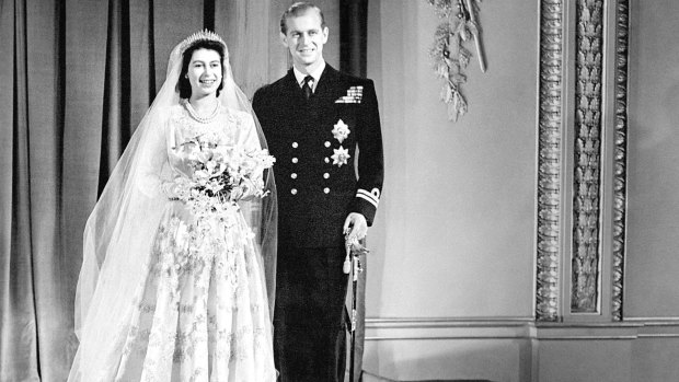 Princess Elizabeth and Philip Mountbatten in 1947.