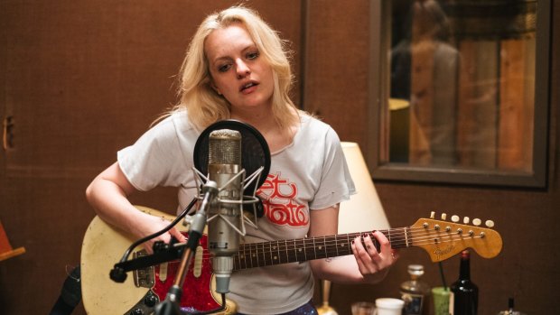 Elisabeth Moss in Her Smell shifts between poses and emotional registers.